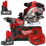 MILWAUKEE M12CCS44-602B + M12FDD-0 akumulatorowa pilarka tarczowa 140mm + wiertarko-wkrętarka 44Nm 12V Li-Ion FUEL w sklepie internetowym Makita Sklep 