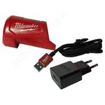 MILWAUKEE M12TC-0 Kompaktowa Ładowarka 12V Li-Ion z wyjściem USB 5V 2.1A/9V 1.6A i wejściem USB 2.1A (4932459450 Adapter do kurtki / bluzy) w sklepie internetowym Makita Sklep 