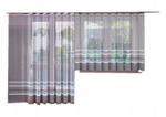 Firanki balkon biel/szary 150x300 + 250x200 taśma w sklepie internetowym Polskie Firanki