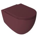 Isvea Infinity 10NF02001-2R miska wc wisząca Rimless 36,5x53cm maroon red mat w sklepie internetowym Tomsan.pl