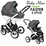 Baby Merc Faster 2 Style wózek 2w1 lub 3w1 wózek Baby Merc 2 Style w sklepie internetowym Sklepikdzieciecy.pl