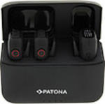PATONA Premium Bezprzewodowy system mikrofonowy do smartfonów i kamer cyfrowych z etui ładującym (9877) w sklepie internetowym Foto - Plus 