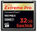 Karta pamięci SanDisk CompactFlash Extreme PRO 32GB (160MB/s) w sklepie internetowym Foto - Plus 