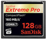 Karta pamięci SanDisk CompactFlash Extreme PRO 128GB (160MB/s) w sklepie internetowym Foto - Plus 