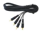 Kabel 2*RCA 3m NIEBIESKI ZŁOCONY w sklepie internetowym Markland.pl