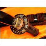 MIECZ SAMURAJSKI WAKIZASHI DO TRENINGU, STAL WYSOKOWĘGLOWA 1095, HARTOWANA GLINKĄ, R325 w sklepie internetowym Replikabroni.com.pl