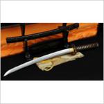 MIECZ SAMURAJSKI WAKIZASHI SHIHOZUMI DO TRENINGU, STAL WYSOKOWĘGLOWA 1095 i WARSTWOWANA I ŻELAZO, HARTOWANA GLINKĄ R709 w sklepie internetowym Replikabroni.com.pl