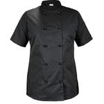 Bluza kucharska damska czarna krótki rękaw roz.XL w sklepie internetowym modernbhp.pl
