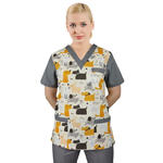 Bluza medyczna we wzorek CLINIC BLOOM W3 roz. XS w sklepie internetowym modernbhp.pl