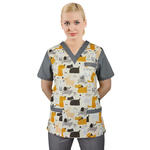 Bluza medyczna we wzorek CLINIC BLOOM W3 roz. XXL w sklepie internetowym modernbhp.pl