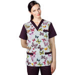 Bluza medyczna we wzorek CLINIC BLOOM W4 roz. 4XL w sklepie internetowym modernbhp.pl