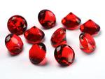 Diamentowe konfetti, 20mm, bordo, 10szt w sklepie internetowym Dorado