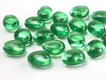 Kryształowe kamienie, 3,0x2,5cm, zielony,30szt w sklepie internetowym Dorado