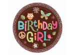 Talerzyki 22,8cm, "Hippie Birthday", 8 szt, 1 op w sklepie internetowym Dorado