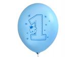 Balony 14" błękitne "Trampek - Numer 1", 50 szt w sklepie internetowym Dorado