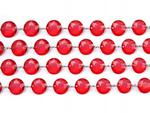 Girlanda kryształowa, czerwony, dł:1 m, 1szt. w sklepie internetowym Dorado