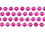 Girlanda kryształowa, różowa, dł 1 m, 1 szt./op w sklepie internetowym Dorado