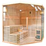 Sauna fińska 6 osobowa wysokotemperaturowa 8KW Harvia 200x200 cm Oslo6 w sklepie internetowym dom-lazienka.pl 