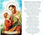 Obrazki Święty Józef z modlitwą za rodzinę 100 szt wzór 1 w sklepie internetowym Księgarnia Dobrego Pasterza