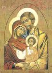 IKONA Święta Rodzina ikona współczesna 39x29 cm (IKO-030) w sklepie internetowym Księgarnia Dobrego Pasterza