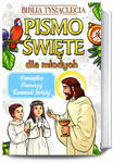 Pismo Święte dla młodych Pamiątka Pierwszej Komunii Świętej Biblia Tysiąclecia z obwolutą komunijną w sklepie internetowym Księgarnia Dobrego Pasterza