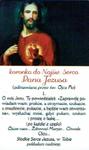 Obrazek plastikowy z koronką do Najświętszego Serca Pana Jezusa ojca Pio w sklepie internetowym Księgarnia Dobrego Pasterza