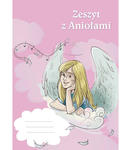 Zeszyt z Aniołami 32 kartkowy zeszyt w kratkę ZE1 w sklepie internetowym Księgarnia Dobrego Pasterza