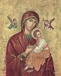 Ikona Matka Boża Bolesna ikona z Krety XVI w (MG-I-021) 20x25 cm w sklepie internetowym Księgarnia Dobrego Pasterza