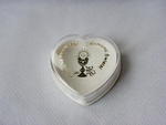 Pudełko na różaniec komunijne w kształcie serca 09.04.02 w sklepie internetowym Księgarnia Dobrego Pasterza