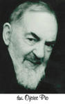 Obrazek plastikowy z modlitwą Święty Ojciec Pio w sklepie internetowym Księgarnia Dobrego Pasterza