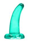 Małe Dildo z Przyssawką Crystal Clear Realrock 11,5 cm Zielony w sklepie internetowym Kraina Doznań   