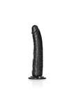 Smukłe Dildo Realistyczne na Przyssawce Realrock 20,5 cm Czarny w sklepie internetowym Kraina Doznań   