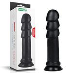 Dildo Analne King Sized Anal Ripples 28cm Czarny w sklepie internetowym Kraina Doznań   