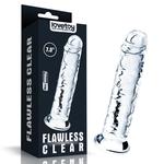 Członek na Przyssawce Flawless Clear Dildo 18cm Przeźroczysty w sklepie internetowym Kraina Doznań   