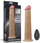 Dildo Dual Layered Platinum Silicone Rotator 25cm w sklepie internetowym Kraina Doznań   