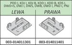 Radaway zaślepka profilu U pod zawias prawa Nes PDD I, KDJ I, KDJ B, KDD I, KDD B, KDS I, DWD+S, DWJ I, DWS, DWB, DWD I, PND I, PNJ chrom w sklepie internetowym AbcLazienki.pl