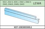 Radaway Uszczelka pozioma drzwi do kabiny Arta bez listwy progowej typ 1 lewa KDJ I, KDJ II, KDS I, DWJ I, DWJ II, DWS, DWJS, DWB, DWD w sklepie internetowym AbcLazienki.pl