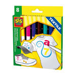 SES Creative - zabawki kreatywne, zabawki plastyczne, zestawy do malowania i modelowania, zabawki edukacyjne - Tekstylne markery do malowania - SE 00269 w sklepie internetowym Educco.pl