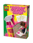 SES Creative - zabawki kreatywne, zabawki plastyczne, zestawy do malowania i modelowania, zabawki edukacyjne - Spray różowy do malowania po chodniku +szablony - 02228 w sklepie internetowym Educco.pl