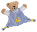 GOKI - Welurowa przytulanka - błękitny niedźwiadek - zabawki dla niemowląt - 65091 w sklepie internetowym Educco.pl
