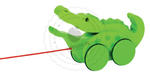 GOKI - Krokodyl ruszający paszczą - zabawki do ciągania - zabawki drewniane - 54952 w sklepie internetowym Educco.pl