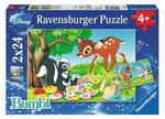 Puzzle Bambi z Przyjaciółmi 2x24 Ravensburger w sklepie internetowym Mazakzabawki.pl