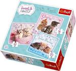 Puzzle 3w1 Sweet Lovely- Słodkie kotki TREFL w sklepie internetowym Mazakzabawki.pl