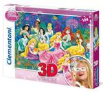 Puzzle 104 el 3D Vision księżniczki Clementoni w sklepie internetowym Mazakzabawki.pl