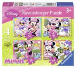 Puzzle 4w1 Myszka Minnie Ravensburger w sklepie internetowym Mazakzabawki.pl