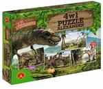 Puzzle 4w1 Era Dinozaurów Alexander w sklepie internetowym Mazakzabawki.pl