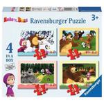 Puzzle 4w1 Masza i Niedźwiedź Ravensburger w sklepie internetowym Mazakzabawki.pl