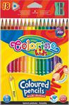 Kredki Ołówkowe Trójkątne 18 Kolorów Colorino w sklepie internetowym Mazakzabawki.pl