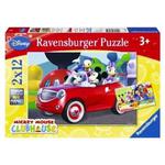 Puzzle 2x12 Minnie i przyjaciele Ravensburger w sklepie internetowym Mazakzabawki.pl