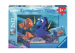 Puzzle 2x12 el. Gdzie jest Dory? Ravensburger w sklepie internetowym Mazakzabawki.pl